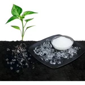 agua en gel para plantas